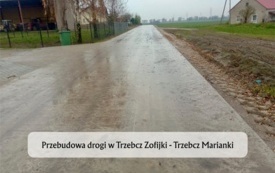 Część drogi betonowej Trzebcz Zofijki - Trzebcz Marianki