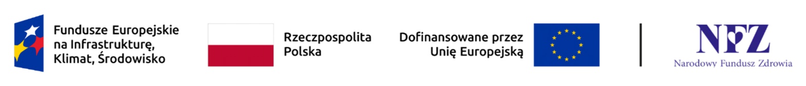 Logotypy Fundusze Europejskie na&nbsp;Infrastrukturę, Klimat, Środowisko