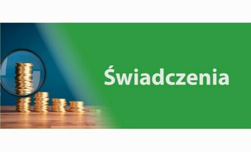 Słupki bilonów pod lupą i napis świadczenia